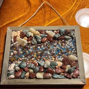 Colorful Stone Mosaic Wall Art